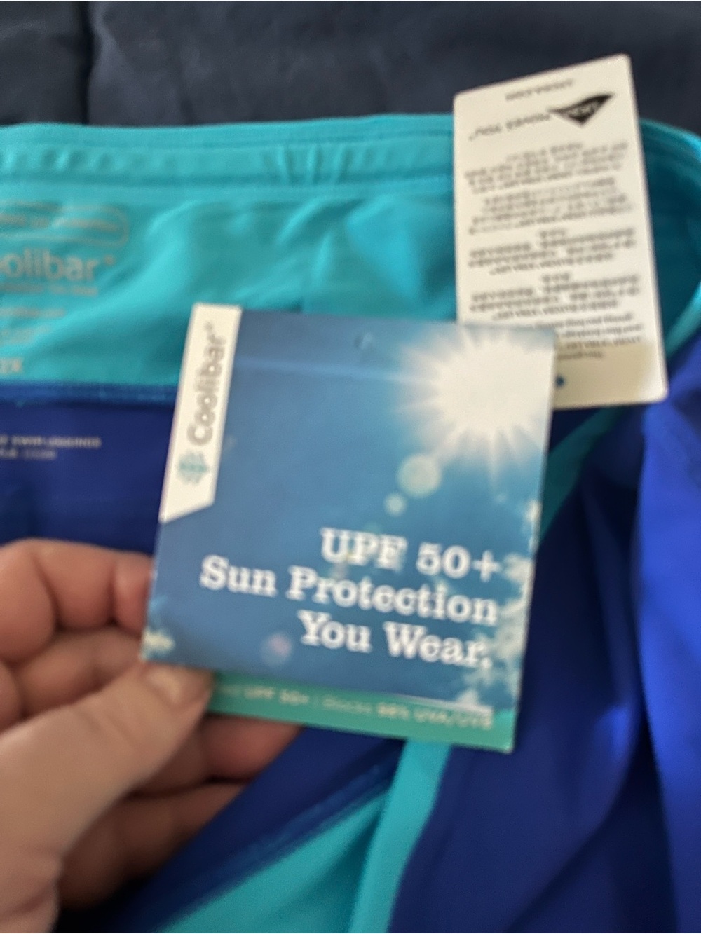 COOLIBAR NWT blue SPF long blue stretch leggings